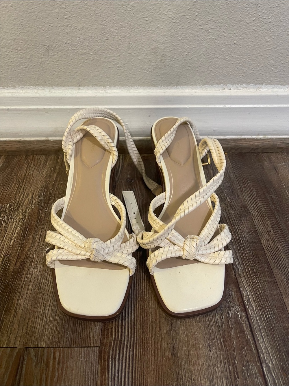 Giani Bernini Braided Strappy Sandals in Cream